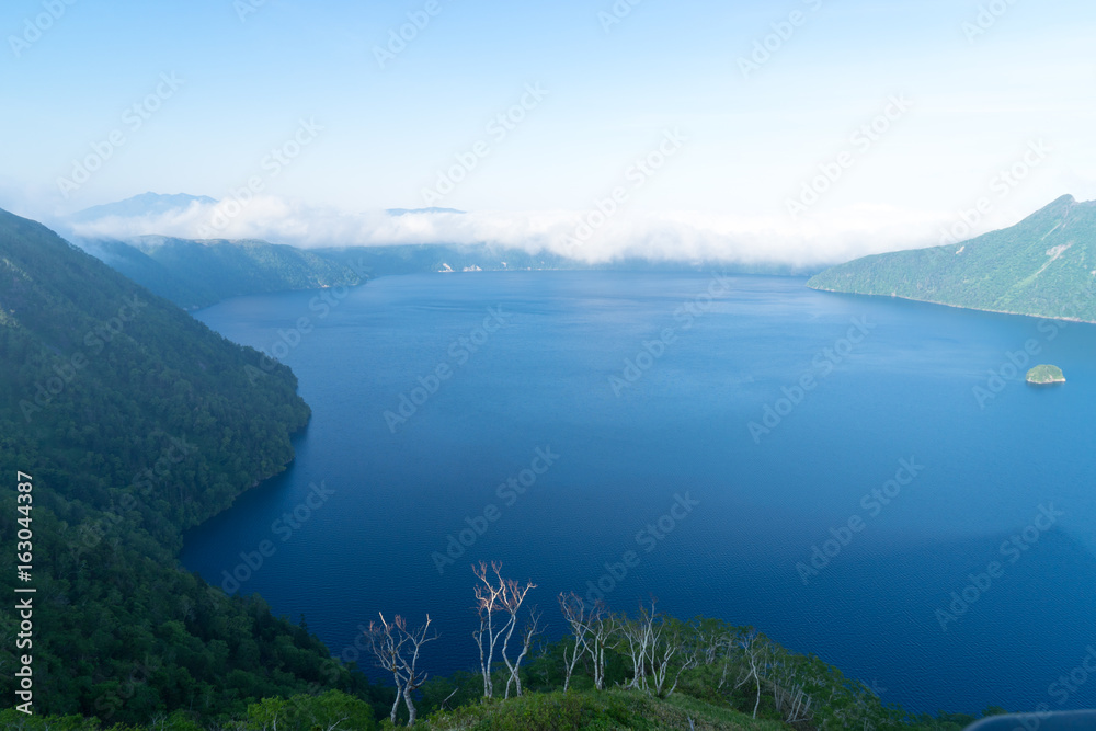摩周第三展望台から見る摩周湖の風景