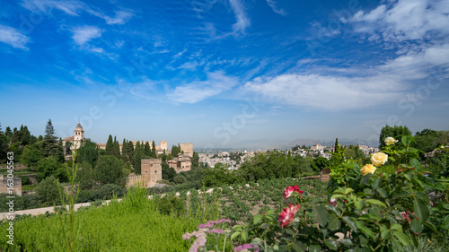 Granada, Spain - Alhambra Palace and City of Granada
