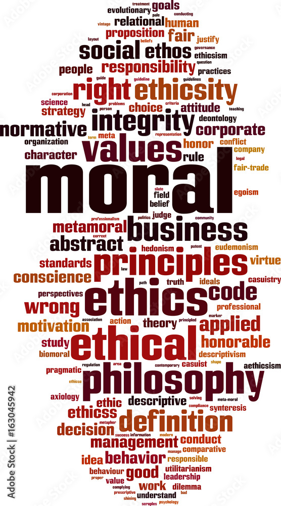 Moral word cloud