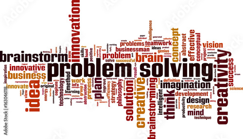 Problem solving word cloud