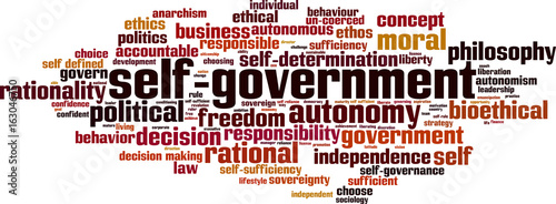 Self-government word cloud