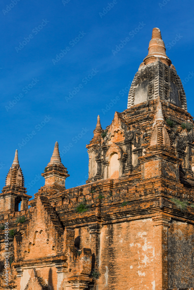 architecture details of the historic capital city of Bagan Myanmar