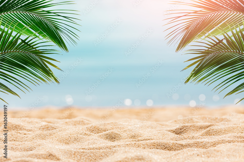 Obraz premium Tropikalna plaża tło