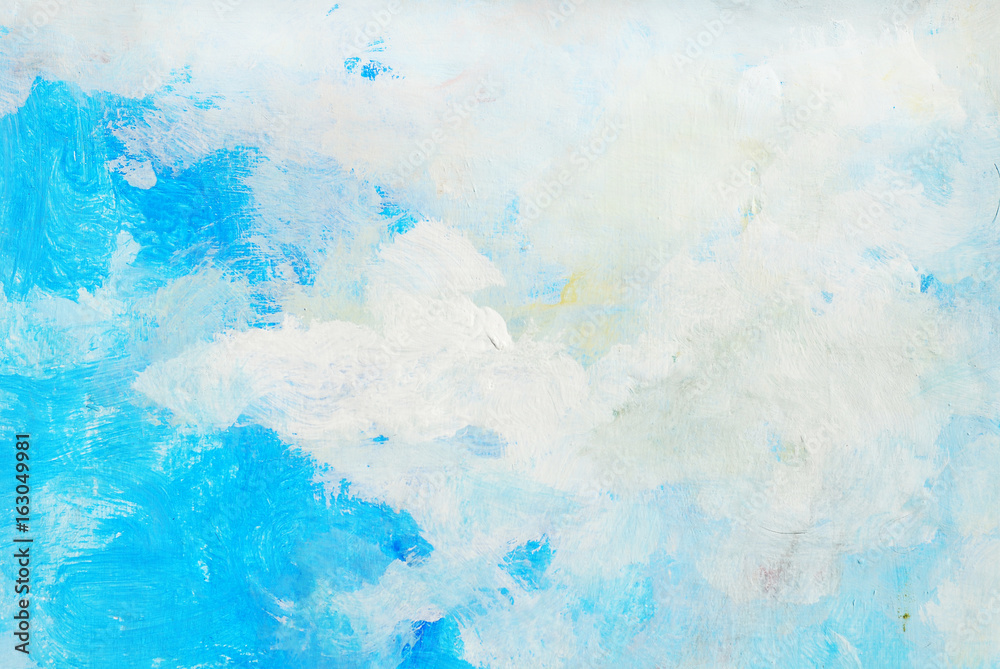 Blue sky painting background
