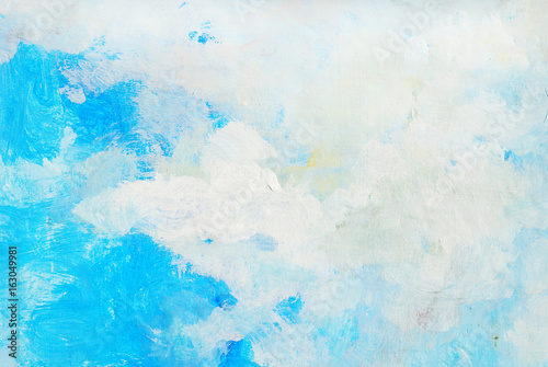 Blue sky painting background