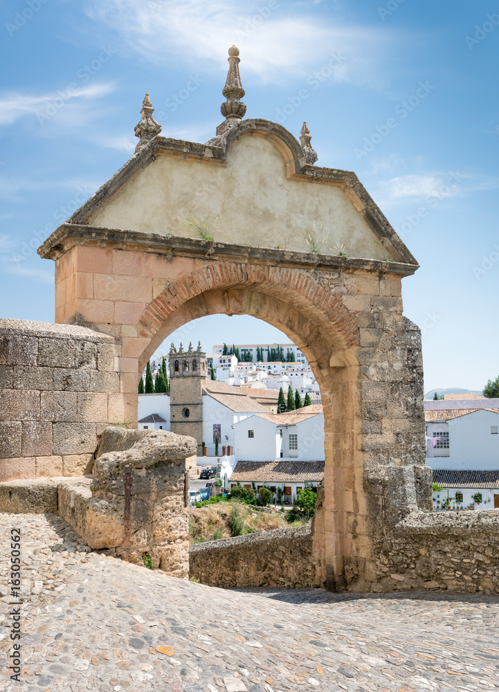 The Felipe V Arch to the Old Bridge in Ronda - Ronda, Andalucia, Spain
