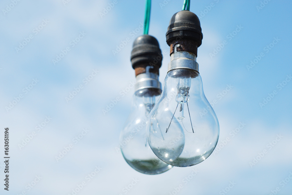 bulbs light with the sky bulbs light with the sky