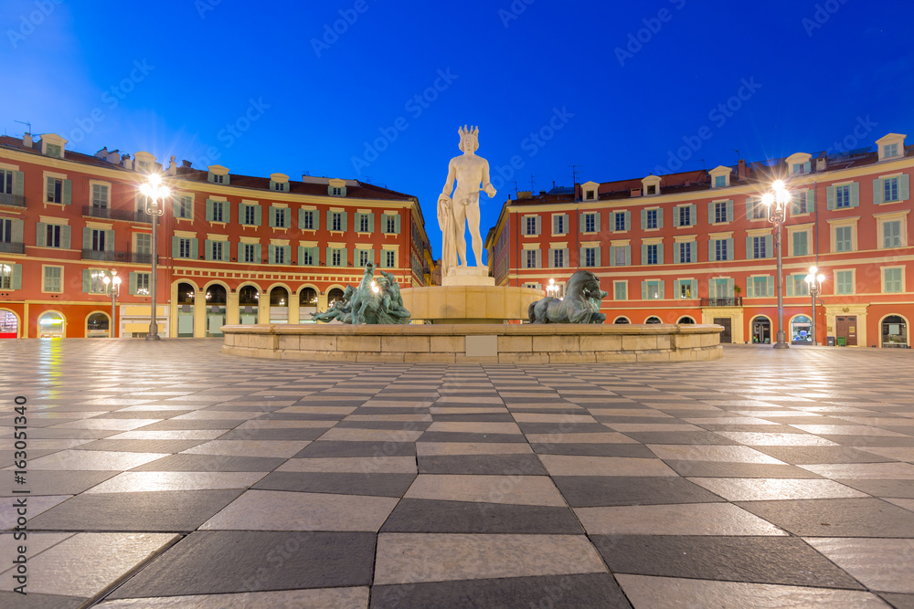 Obraz premium Place Massena square Nice, French Riviera