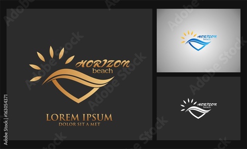 horizon sun beach logo