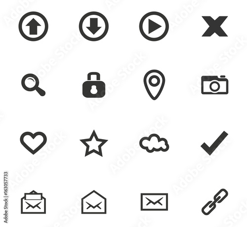 User Interface icons set