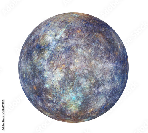 Fototapeta Naklejka Na Ścianę i Meble -  Planet Mercury Isolated