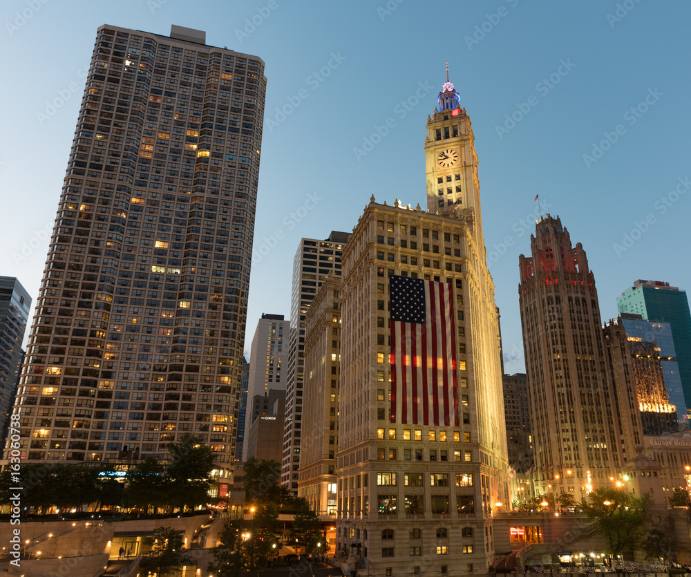 Fototapeta premium Chicago 4th of July
