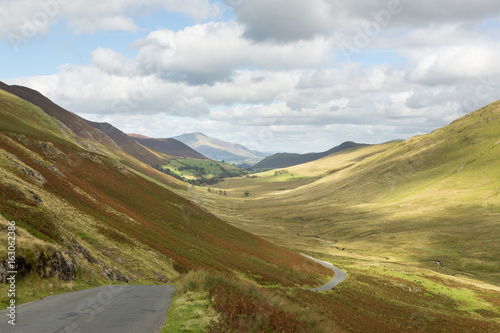 Newlands Pass in Lake District in England