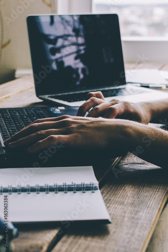 Man And Laptop