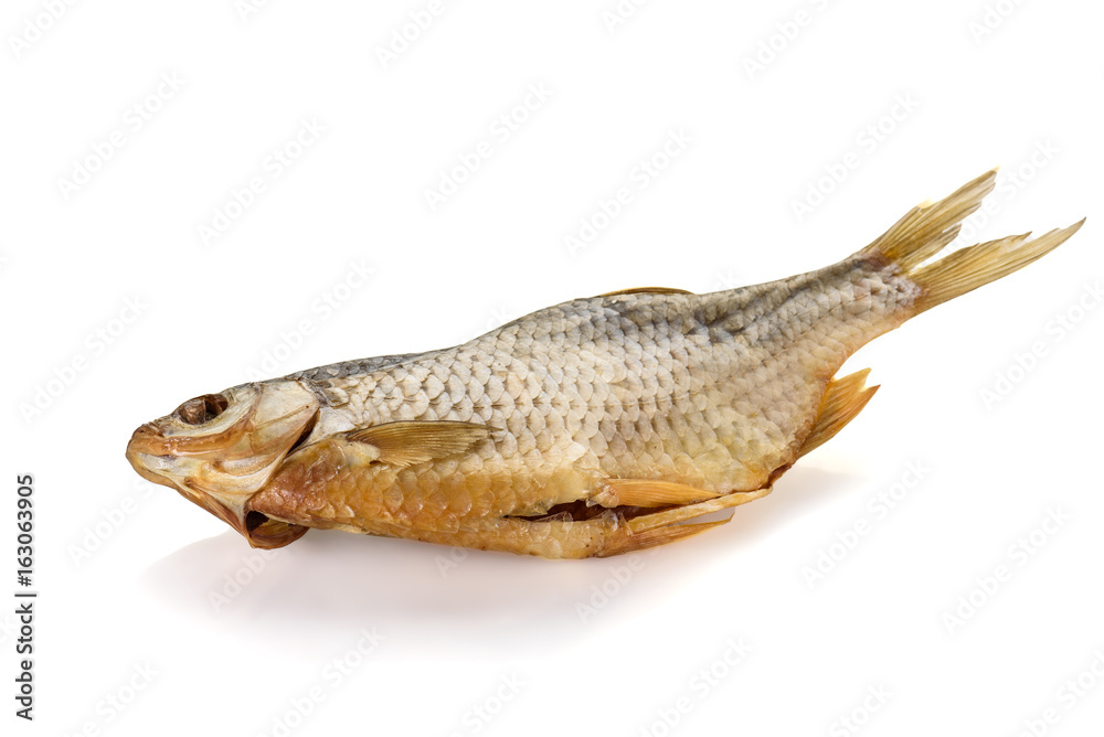 Salted fish isolated on white background Salted fish isolated on white background