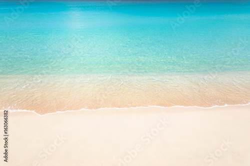 Calm tropical beach with turquoise water