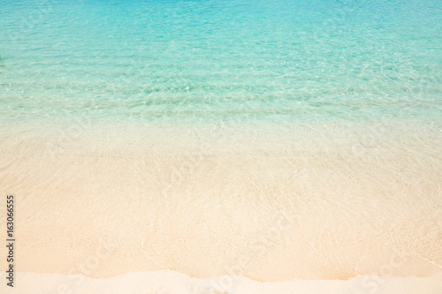 Calm tropical beach with turquoise water