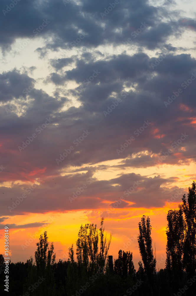 Obraz premium landscape with dramatic light