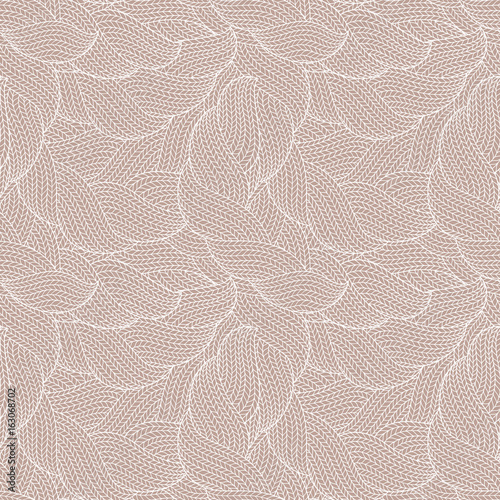 Knitted Doodle Seamless Colorful Ornamental  Pattern
