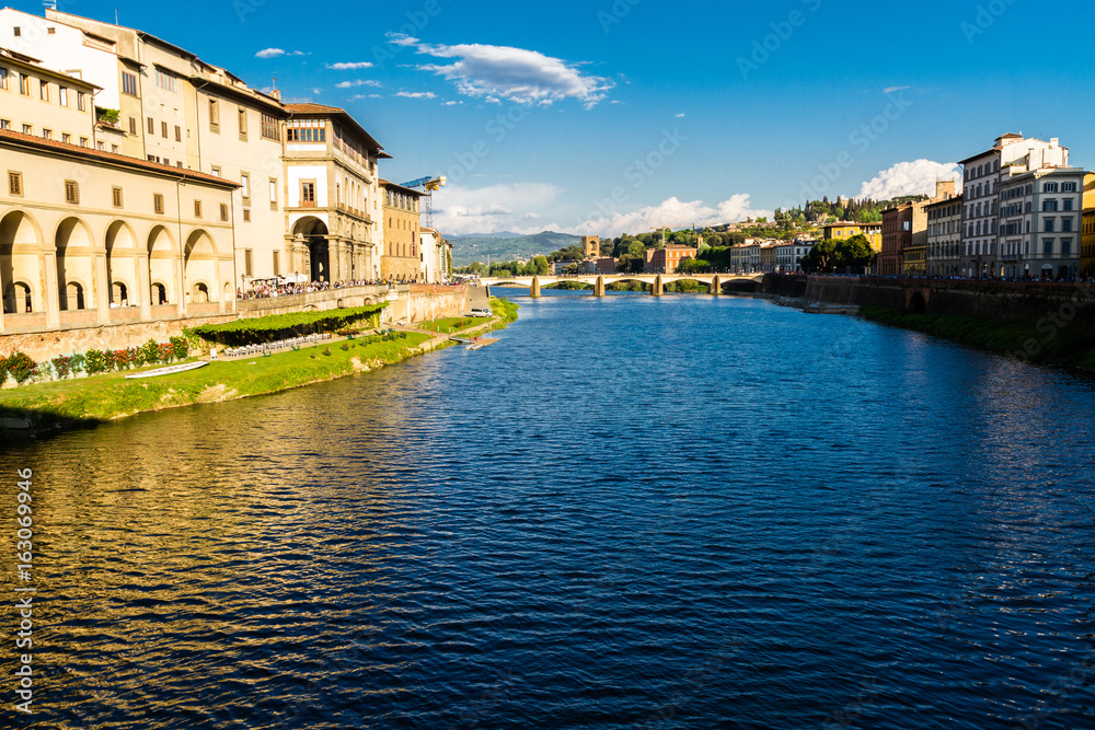 Fototapeta premium River Arno in Florence, Evening.