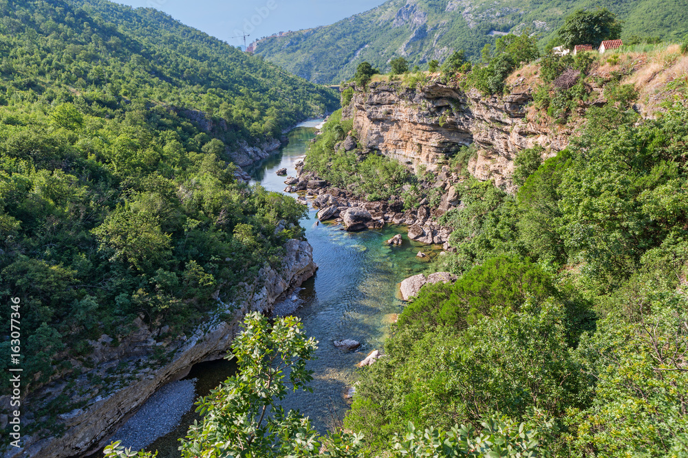 Moraca river in Montenegro