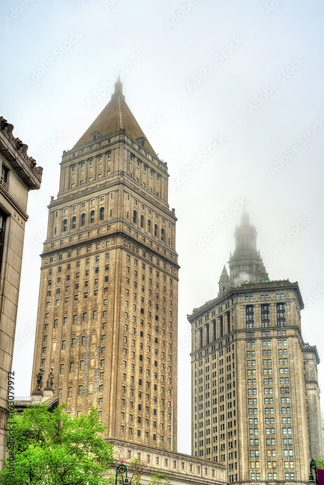 Thurgood Marshall United States Courthouse and Manhattan Municipal Building in New York City