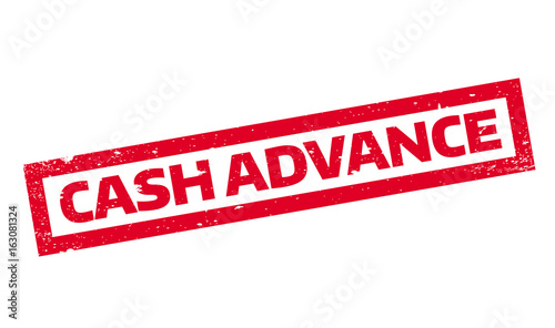 Cash Advance rubber stamp. Grunge design with dust scratches. Effects can be easily removed for a clean, crisp look. Color is easily changed.
