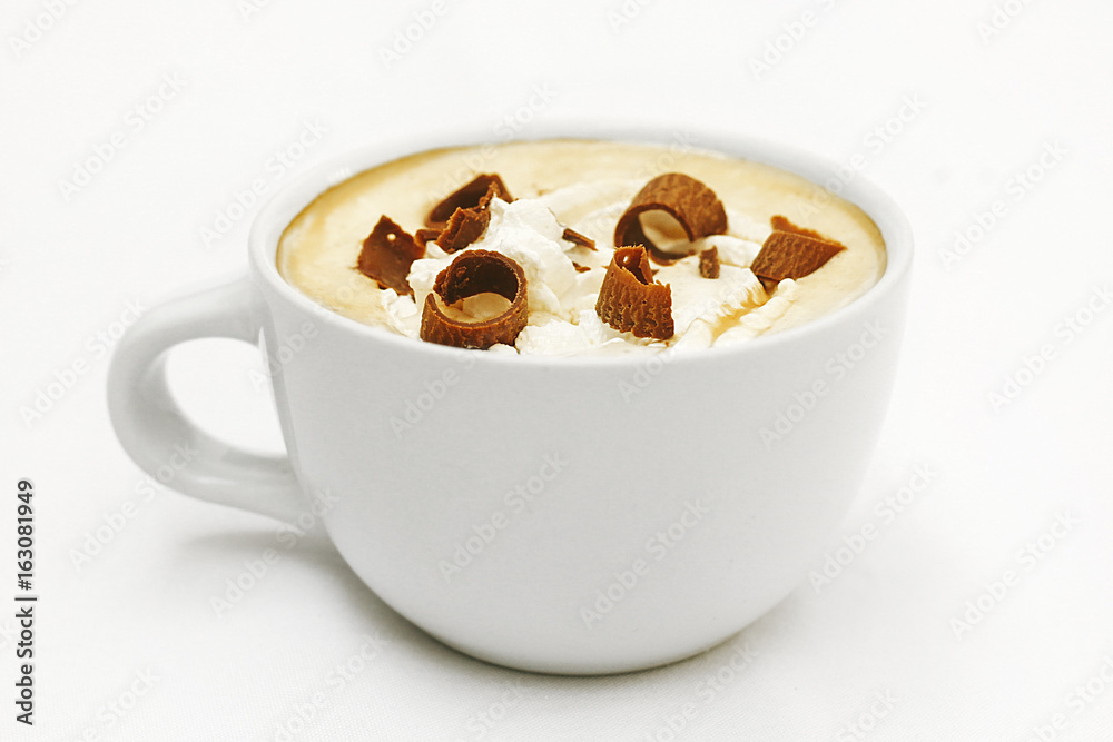 coffee cup and chocolate coffee cup and chocolate