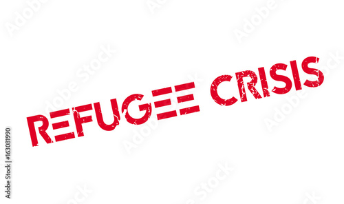 Refugee Crisis rubber stamp. Grunge design with dust scratches. Effects can be easily removed for a clean, crisp look. Color is easily changed.