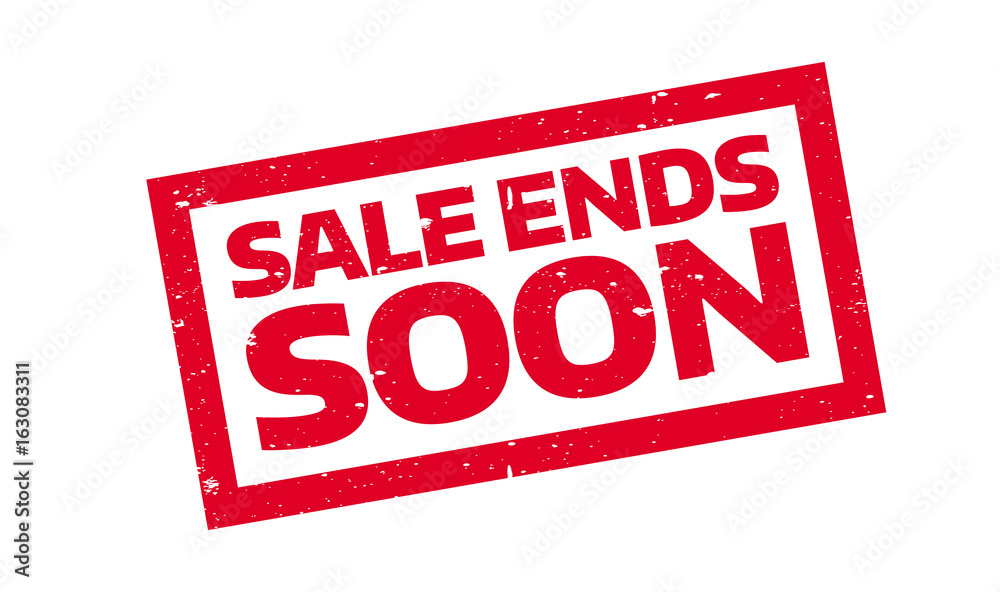 Sale Ends Soon rubber stamp. Grunge design with dust scratches. Effects can be easily removed for a clean, crisp look. Color is easily changed. Sale Ends Soon rubber stamp. Grunge design with dust scratches. Effects can be easily removed for a clean, crisp look. Color is easily changed.