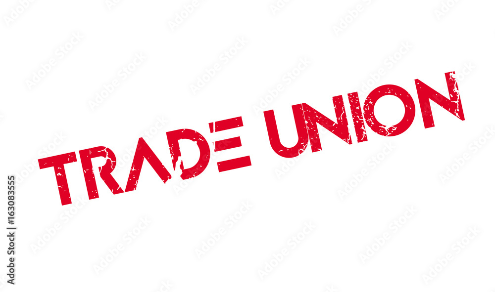 Trade Union rubber stamp. Grunge design with dust scratches. Effects can be easily removed for a clean, crisp look. Color is easily changed. Trade Union rubber stamp. Grunge design with dust scratches. Effects can be easily removed for a clean, crisp look. Color is easily changed.