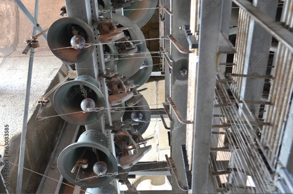 Fototapeta premium Peal of Bells from Clérigos Church Tower in Porto, Portugal