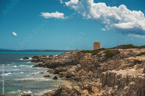 rocky coast Balearic Island, Ibiza
