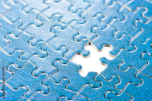blue jigsaw puzzle