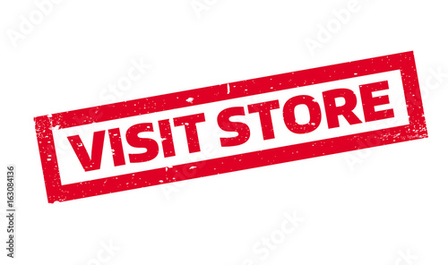 Visit Store rubber stamp. Grunge design with dust scratches. Effects can be easily removed for a clean, crisp look. Color is easily changed.