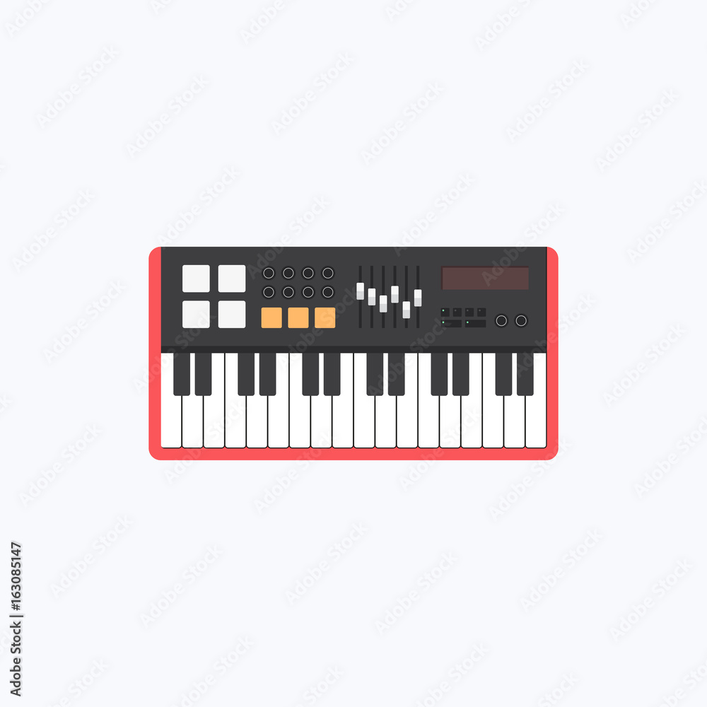 Music Keyboard Synthesizer Piano Icon