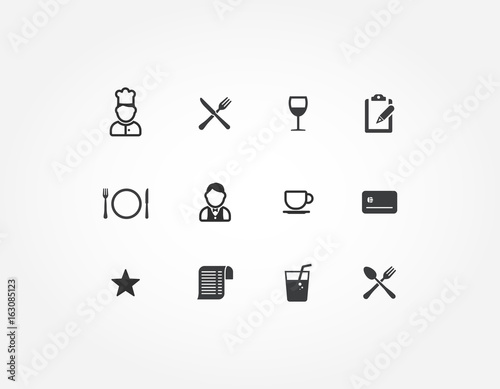 Restaurant Icon Set