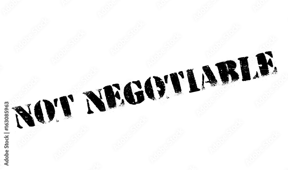 Not Negotiable rubber stamp. Grunge design with dust scratches. Effects can be easily removed for a clean, crisp look. Color is easily changed. Not Negotiable rubber stamp. Grunge design with dust scratches. Effects can be easily removed for a clean, crisp look. Color is easily changed.