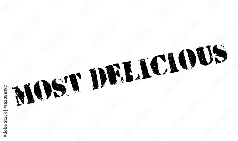 Most Delicious rubber stamp. Grunge design with dust scratches. Effects can be easily removed for a clean, crisp look. Color is easily changed. Most Delicious rubber stamp. Grunge design with dust scratches. Effects can be easily removed for a clean, crisp look. Color is easily changed.