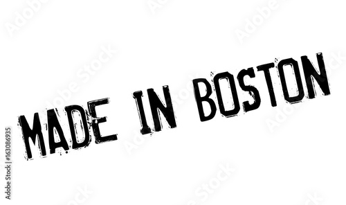 Konstfotografi Made In Boston rubber stamp