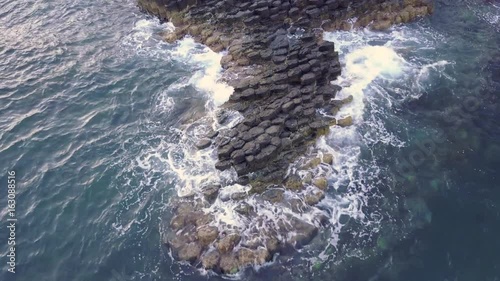 Aerial of Da Dia reef, Phu Yen, Vietnam