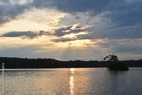 lake sunset