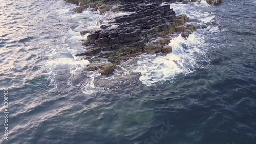 Aerial of Da Dia reef, Phu Yen, Vietnam