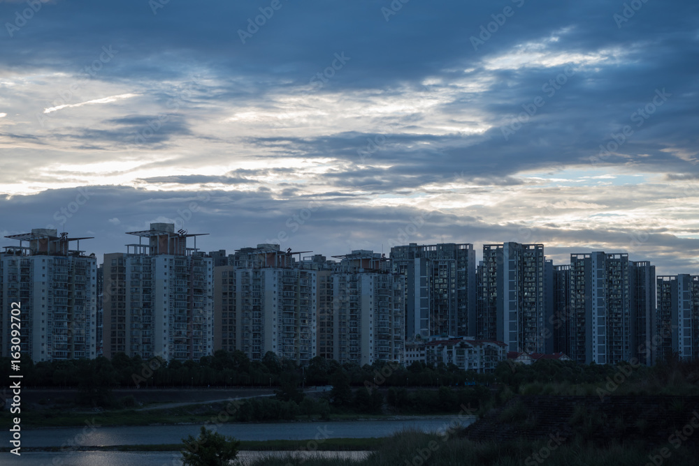 Fototapeta premium Change in the Chinese city