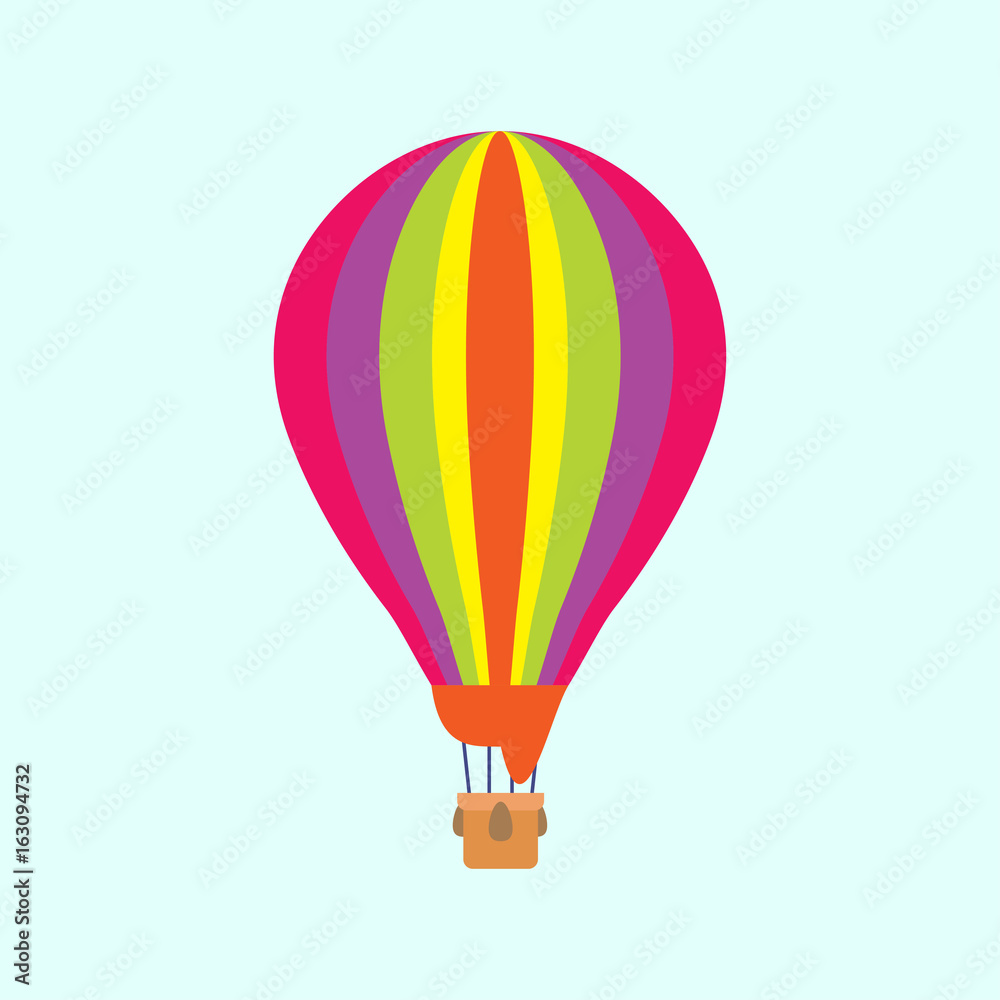 Fototapeta premium Balloon on sky background or blue background