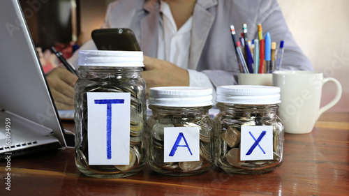 Tax and people concept,business