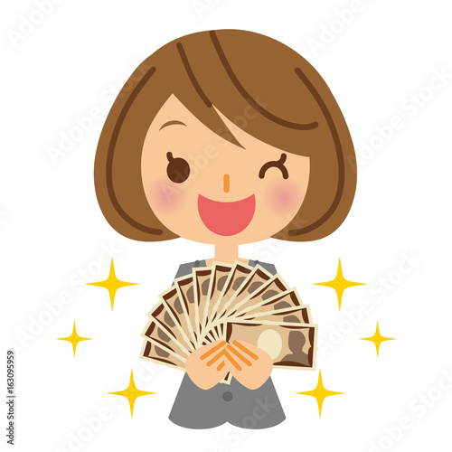 ビジネスウーマン　大金