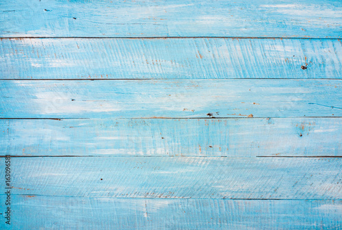 Sky blue color wooden background and texture.