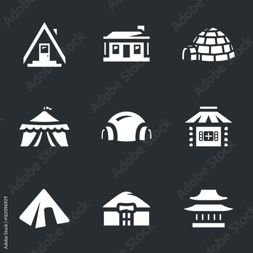 Vector Set of Buildings Icons.