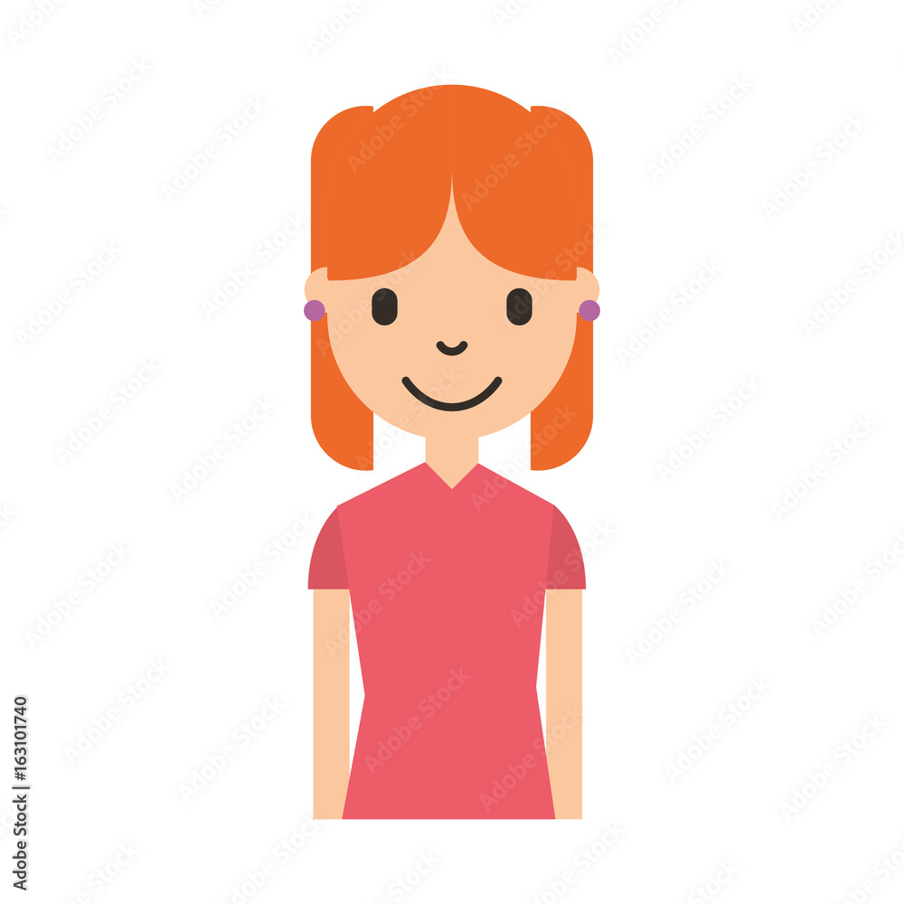 cute young girl avatar character vector illustration design cute young girl avatar character vector illustration design